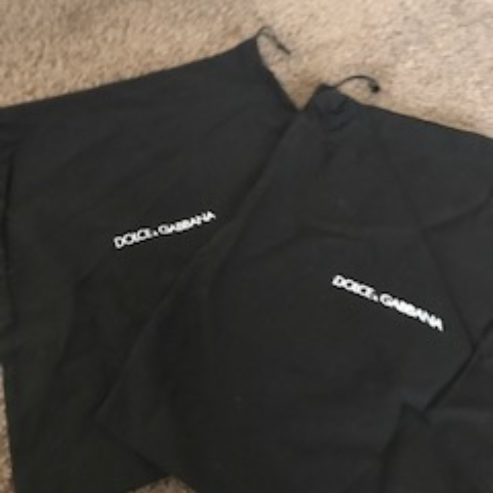 Dolce Gabbana shoe dust bags